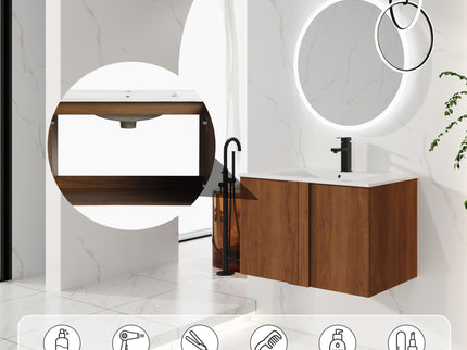 Floating Bathroom Vanity With Sink Combo