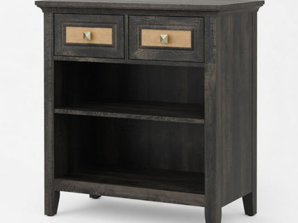 Storage Cabinet With 2 Drawers And 2 Shelves - Coffee