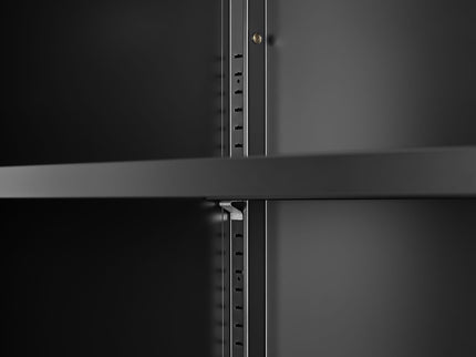 Modern Storage Cabinet With Adjustable Shelves, Magnetic Door Stopper