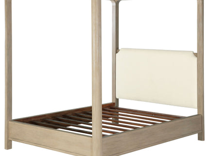 Flores - Eastern King Canopy Bed - Mango Color
