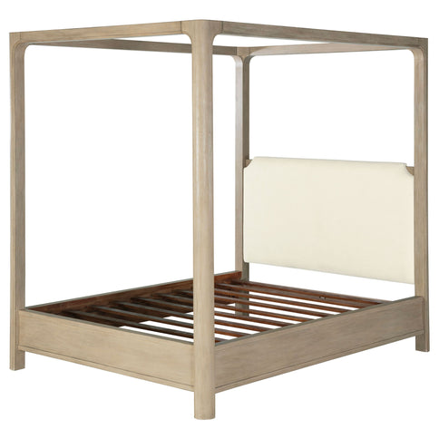 Flores - Eastern King Canopy Bed - Mango Color