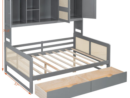 Daybed And All In One Cabinet And Shelf