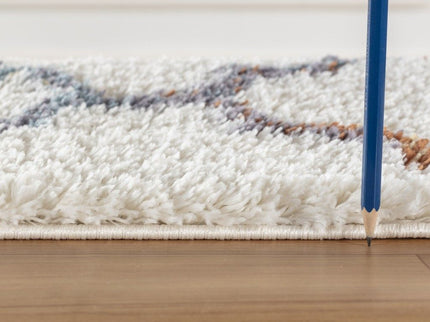 Loft Shag - 7'10" X 9'10" Shaggy Area Rug, Polypropylene - Ivory