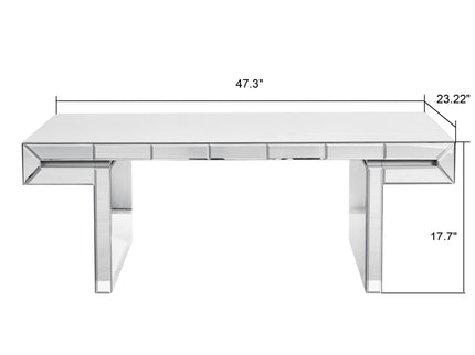 American Vintage Industrial Coffee Table, Double Tier Design