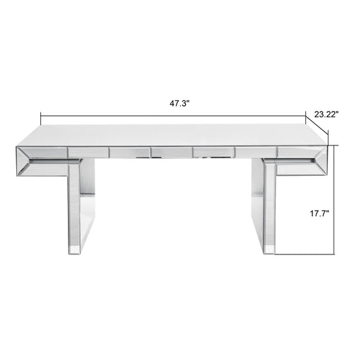 American Vintage Industrial Coffee Table, Double Tier Design