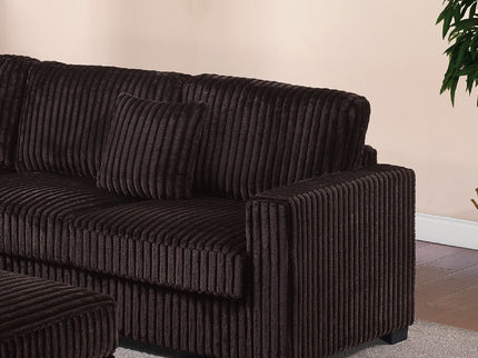 Modern Sectional Set With Cocktail Ottoman