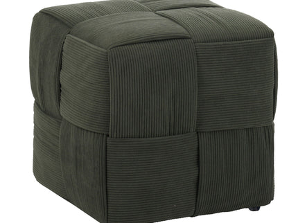 Modern Ottoman Foot Rest With Woven Design