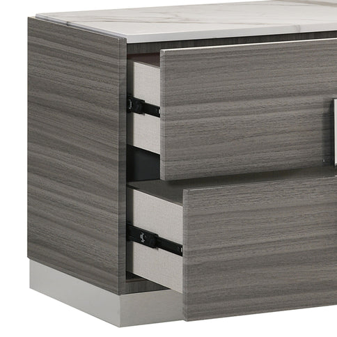 Altima - 2 Drawer Nightstand - Gray