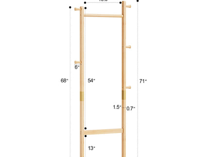 Solid Wood Simple Hat Rack