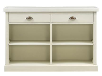 Console Table With 2 Drawers And Open Shelves
