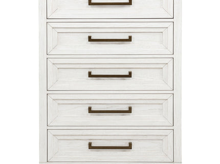 Inverness - 5 Drawer Bedroom Chest - White