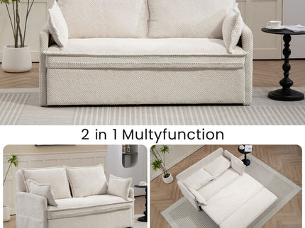 Pull Out Sofa Bed, Convertible Sleeper Sofa Couch, Side Storage, And USB / C - Type Charging Ports Chair