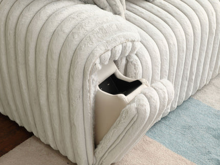 Jaya - Power Motion Sofa With Sleeper & USB Port - Mondo Gray