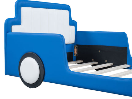 Race Car Shaped Platform Bed With Wheels