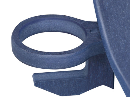 Folding Outdoor Adirondack Chair For Relaxing, Hdpe All-Weather Fire Pit Chair, Patio Lawn Chair For Outside Deck Garden Backyardf Balcony - Navy Blue