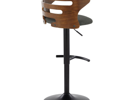 Cosi - Mid Century Modern Adjustable Barstool With Swivel With Rounded T Footrest (Set of 2)
