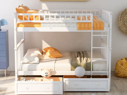 Bunk Bed With Drawers, Convertible Design