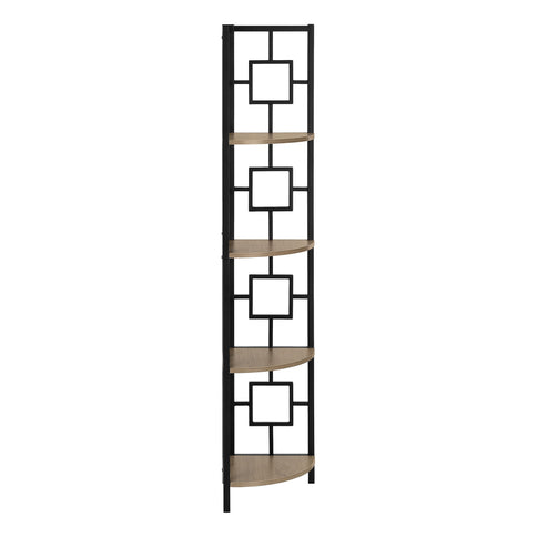 4 Tier Bookshelf, Bookcase, Etagere, Corner, For Office, Contemporary & Modern