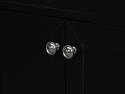 Modern Bathroom Vanity Base Only, 2 Doors And 3 Drawers