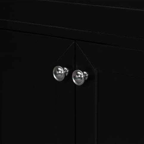 Modern Bathroom Vanity Base Only, 2 Doors And 3 Drawers