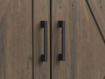 Ela - Medium Storage Cabinet - Smoky Brown