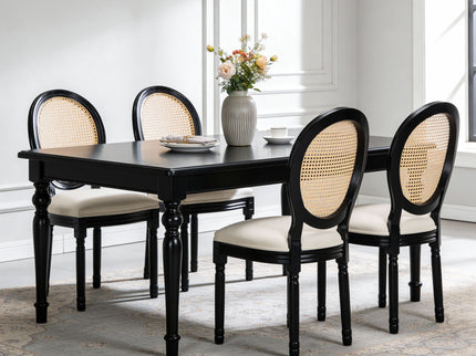 French Country Dining Chairs With Round Back (Set of 2)