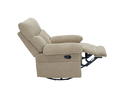 Swivel Rocker Recliner Chair With Manual Recline For Living Room