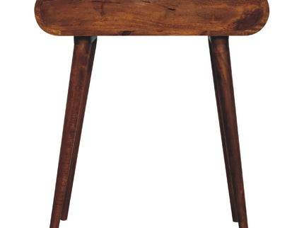 Mini Round Fold Vanity - Chestnut