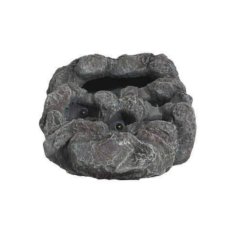 Concrete Rock Waterfall Fountain With LED Lights, Outdoor Garden Decor