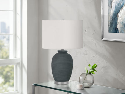 Lighting, Table Lamp, Ceramic, Contemporary - Blue