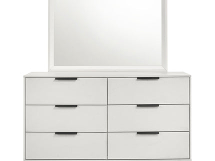 Taraval - 6 Drawer Dresser With Mirror - White