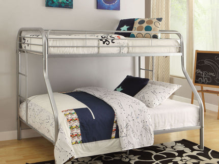 Tritan - Twin / Full Bunk Bed - Silver