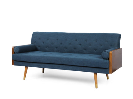 Aidan - Mid Century Modern Tufted Fabric Sofa