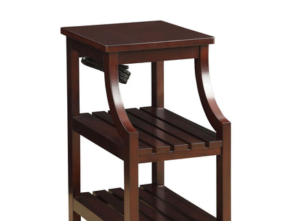 Wasaki - Accent Table With USB - Espresso