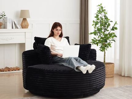 Swivel Chair With 360° Rotation For Living Room