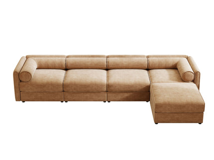 Contemporary Elegant Sofa With Storage And Ottoman