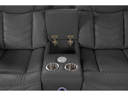 Challenger - Recliner Sectional Sofa, Built In USB, C Ports & Bluetooth