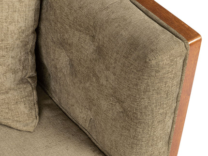 Retro Modern Loveseat With Button Tufted Upholstery
