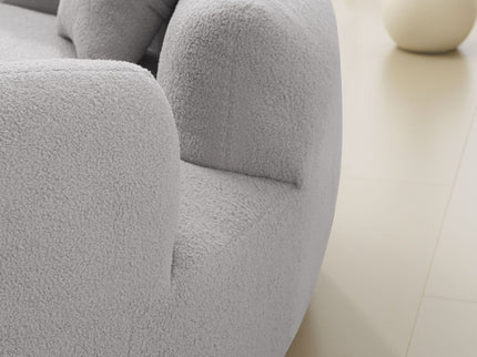 Modern Curved Loveseat