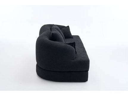 Foldable Sofa Bed, Boneless Couch Convertible Sleeper With 4 Pillows