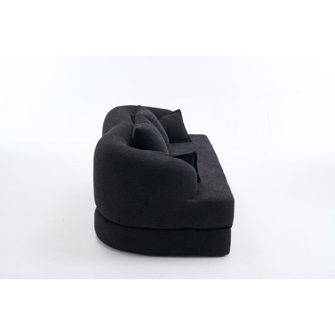 Foldable Sofa Bed, Boneless Couch Convertible Sleeper With 4 Pillows