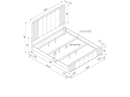 Beverly - Bed With Fluted Detailing