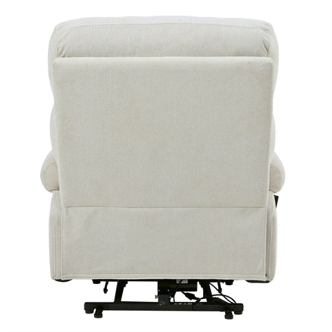 Oversized Power Lift Recliner Chai With Remote Control, Side Pocket, Spacious Seat