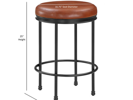 Michael - Backless Counter Height Stool - Caramel