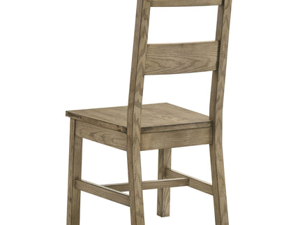 Cressley - 5 Piece Dining Set With Ladder Back Chairs - Light Oak
