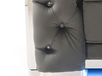 Loveseat With Flared Arms