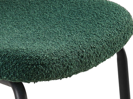 Boucle Dining Chairs, Dining Chairs With Metal Legs For Dining Room, Kitchen, Living Room
