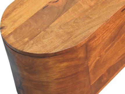 Rounded Lid Up Blanket Box
