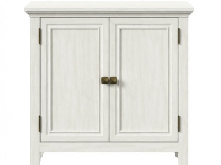 2 Door Buffet Cabinet With Adjustable Shelves - Matte White / Grayish