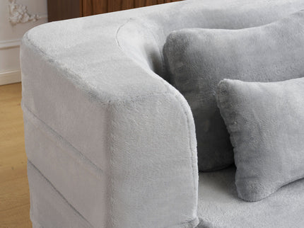Modern Floor Sofa With 4 Pillows